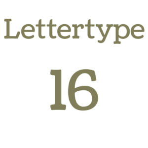 Lettertype 16 | Strijkletters