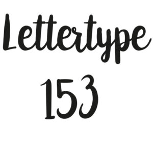 Lettertype 153 | Strijkletters